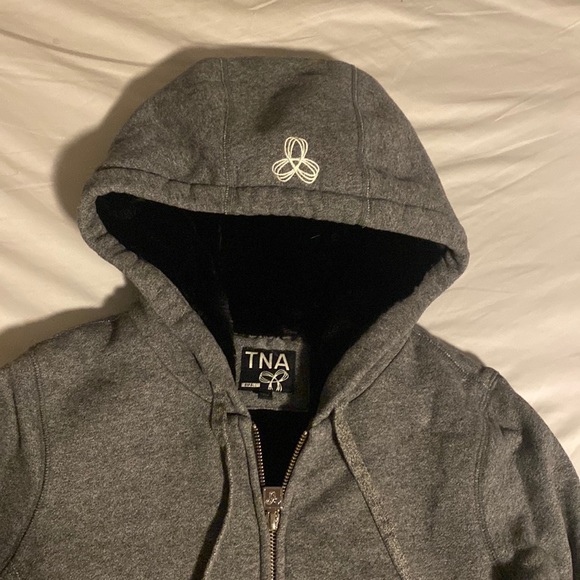Faux Fur TNA Hoodie - Picture 1 of 4